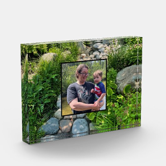 Fotoplatte für Naturkalkstein Fotoblock (Links)