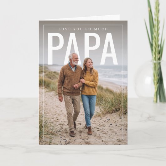 FotoPop Papa Karte (Vorderseite)