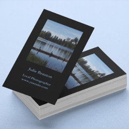 Fotoportrait Vertikalschwarz Visitenkarte