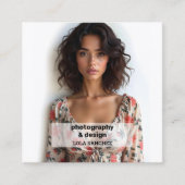 Fotoprüfung QR Quadratische Visitenkarte (Vorderseite)