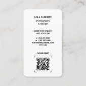 Fotoprüfung QR Visitenkarte (Rückseite)