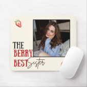 Fotorahmen Schwester Erdbeerthema Mousepad (Mit Mouse)