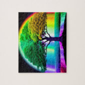 Fotorealistische digitale Kunst eines Baumes des L Puzzle (Vertikal)