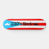 Fotorezeptor-Skateboard, Boricua 100% Skateboard (Horizontal)