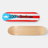 Fotorezeptor-Skateboard, Boricua 100% Skateboard (Horizontal)