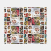 Fotos ab - 14 Collage Muster Fleecedecke (Vorderseite (Horizontal))