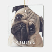 Fotos auf der Dog Paws Name Plate Keramikornament (Links)