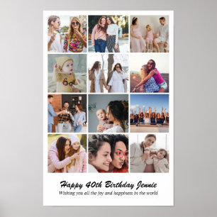 Fotos Collage 12 Bilder 12x18 16x24 20x30 24x36 Poster