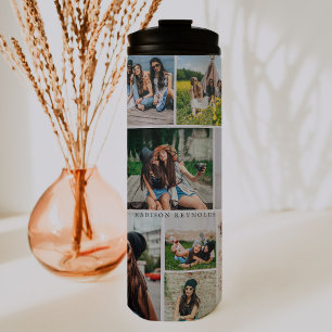 Fotos Collage & Monogramm Thermosbecher
