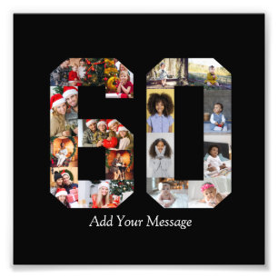 Fotos-Collage zum 60. Jubiläum Fotodruck
