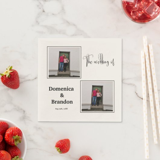 Fotos Custom Wedkins Serviette (Beispiel)