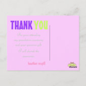 Fotos Danke Postkarten, 1000 Farben. Postkarte (Rückseite)