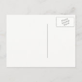 Fotos der alten Schule Save the Date Postkarte (Rückseite)