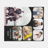 Fotos der benutzerdefinierten Familie - Collage un Fleecedecke (Vorderseite (Horizontal))