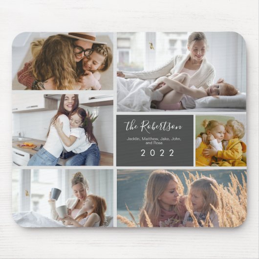 Fotos der Custom 6-Familie Typografie Mousepad (Vorne)