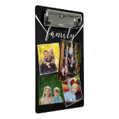 Fotos der Familie 4 Bilder Benutzerdefinierte Gale Mini Klemmbrett (Schrägansicht)