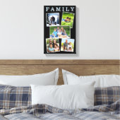 Fotos der Familie Collage Galerie Fünf Foto Modern Leinwanddruck (Insitu (Schlafzimmer))