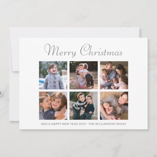 Fotos der Familie Frohe Weihnachten Wasserfarben B (Vorderseite)