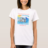 Fotos der Familie Surfboard Ocean Waves Urlaub T-Shirt (Vorderseite)