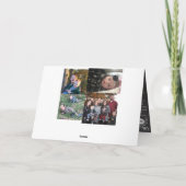 Fotos der FotoCollage-Familie Feiertagskarte (Rückseite)