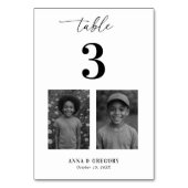 Fotos der Kindheit Tischnummer 3 Hochzeiten (Rückseite)