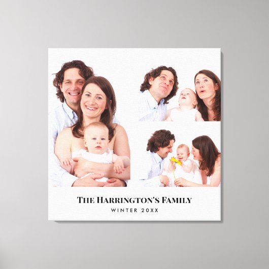 Fotos der Reihe 3 mit benutzerdefinierten Bereiche Leinwanddruck (Vorderseite)