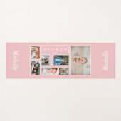 Fotos der Soft Pink-Familie Personalisiert Yogamatte (Vorderseite (Horizontal))