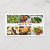 Fotos des modernen Ernährungsberaters Visitenkarte (Vorderseite)