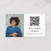 Fotos, die die QR-Code-Visitenkarte der Calling Ca Visitenkarte (Vorderseite)