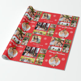 Fotos frohe Weihnachten Personalisiert Geschenkpapier