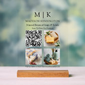 Fotos für den QR-Code für Monogramme oder Logos hi Acrylschild (Neutral)