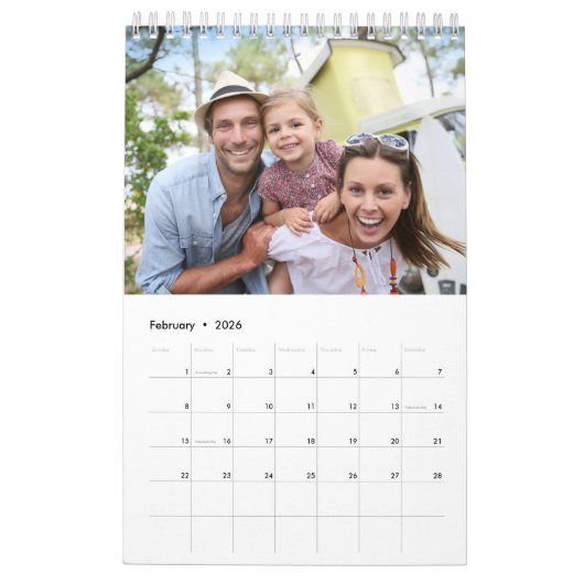 Fotos für Familien-Collage-Liebe-Skript 2025 Kalender (Feb 2026)