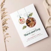 Fotos für Familien Moderne Weihnachtskarte