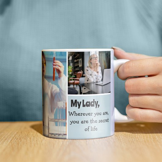 Fotos für Frauen in Collage Kaffeeproduktion Tasse