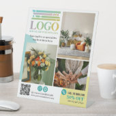 Fotos für gelbe Türkiskreise Logo-Werbung Sockelschild (In Situ)