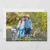 Fotos für gesegnete Erntedank Feiertagskarte (Vorderseite)