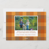 Fotos für gesegnete Erntedank Feiertagskarte (Rückseite)