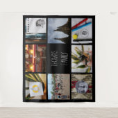 Fotos für große benutzerdefinierte Familie: Instag Wandteppich (Vorderseite)