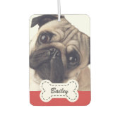 Fotos für Haustiere auf dem Knochenknochen Autolufterfrischer (Vorderseite)