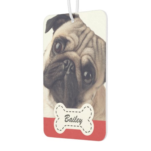 Fotos für Haustiere auf dem Knochenknochen Autolufterfrischer (Links)