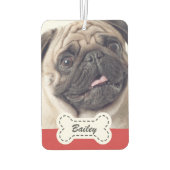 Fotos für Haustiere auf dem Knochenknochen Autolufterfrischer (Rückseite)