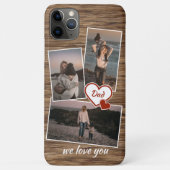 Fotos für Mama Vater und Liebe Herzstück auf Holzm Case-Mate iPhone Hülle (Rückseite)