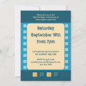 Fotos für Männer jeden Alters des 40. Party hinzuf Einladung (Rückseite)