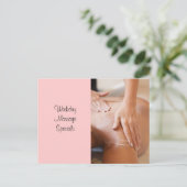 Fotos für Massage und Körperarbeit Postkarte (Stehend Vorderseite)