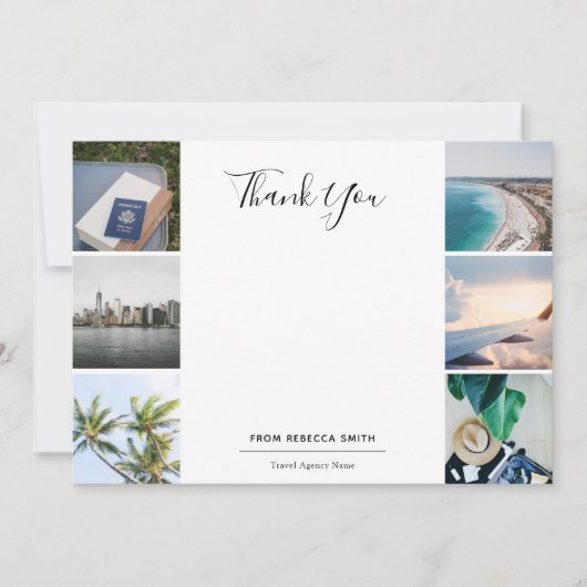 Fotos für Reisen Vielen Dank Dankeskarte (Vorderseite)
