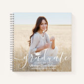 Fotos für Vorderseite und Rückseite Weiße Schrift  Notizblock (Vorderseite)