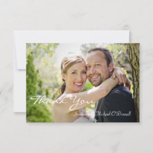 Fotos Hochzeit Danke 3,5 x 5 Karte
