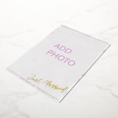 Fotos Hochzeit nur verheiratet ankündigen Karte hi (Gedreht)