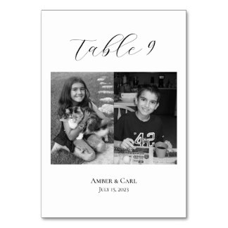 Fotos im Alter bei Hochzeiten Tischnummer