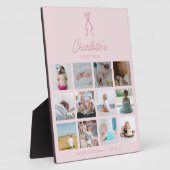 Fotos im ersten Jahr Geburtsstaten rosa Bow Fotoplatte (Seite)